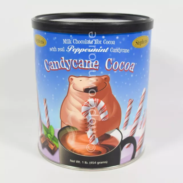 1 STEPHEN'S MILK Chocolate CANDYCANE COCOA Gourmet Hot Cocoa 1 Lb 04/26
