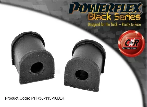 Powerflex Black Arrière Paliers Barre Anti Roulis 16mm Pour Mazda RX8