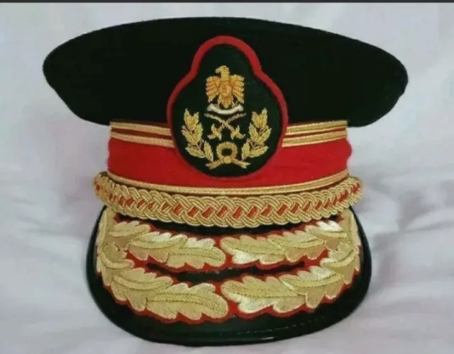 Replica Colonel Gaddafi Military Army General Officer Parade Dress Visor Hat Cap