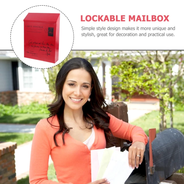 Weatherproof Letter Box Mailbox Suggestion Box Lock Complaint Box 7