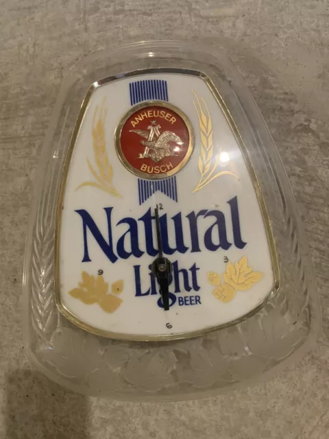 Natural Light Beer Clock Needs Work