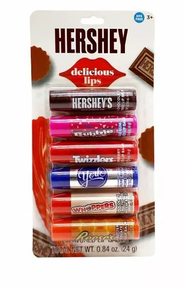 Hersheys Delicious Lips Lip Balm 6 Pack 24G