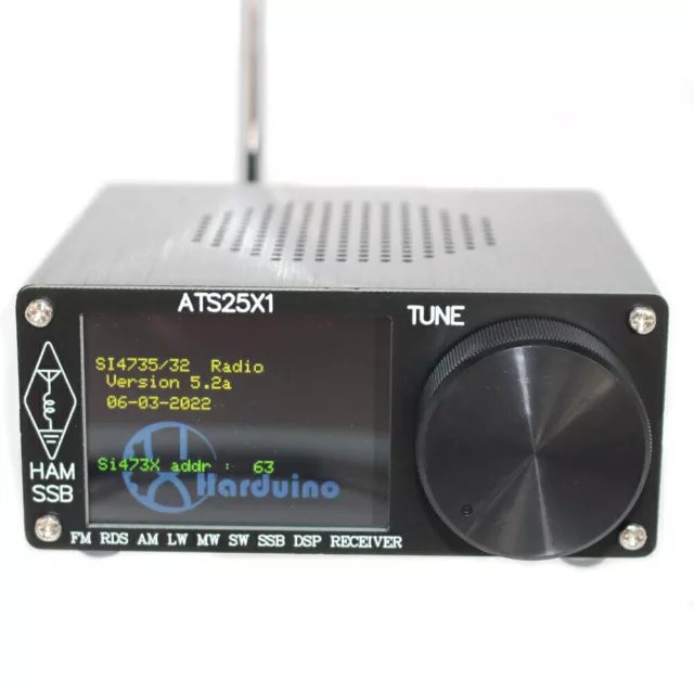 RéCepteur Radio Pleine Bande Ats-25 + Si4732 Avec éCran 2,4 Pouces FM LW MW SW