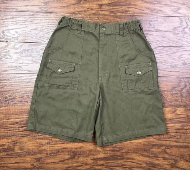 BSA Boy Scouts Official Uniform Shorts - Size 16 28 Waist Green A4