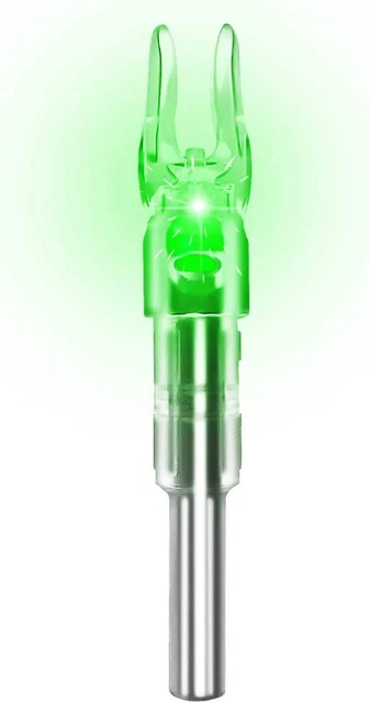XHYCKJ 6PCS S Led Lighted Nocks for Arrows with .244"/6.2Mm inside Diameter,Scre