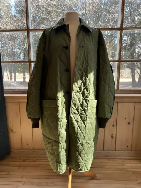 Noma T.d. Multi Quilted Reversible Coat Olive/Navy Sz 4