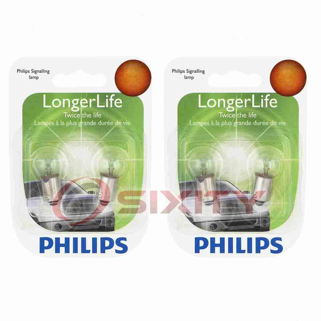 2 pc Philips Front Side Marker Light Bulbs for Triumph Spitfire TR6 me