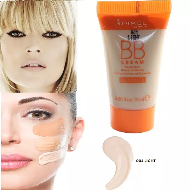 RIMMEL BB Cream Creme RADIANCE Fond de teint 30ml 001 Light Clair 2