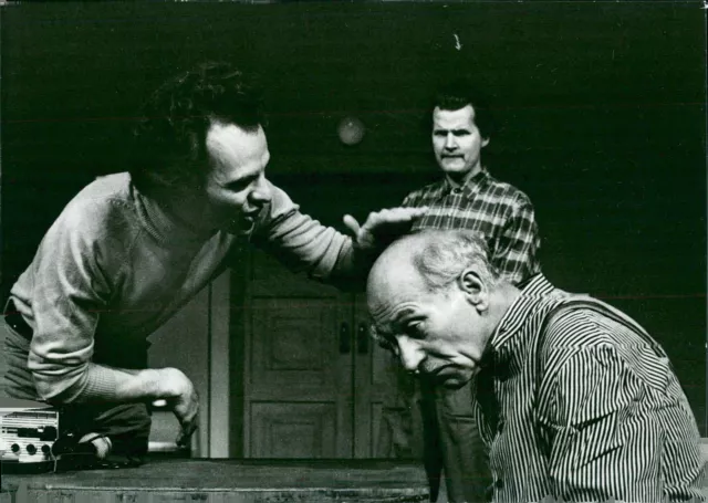 "The permit" at Hälsingborg City Theater in 1971. - Vintage Photograph 1612242