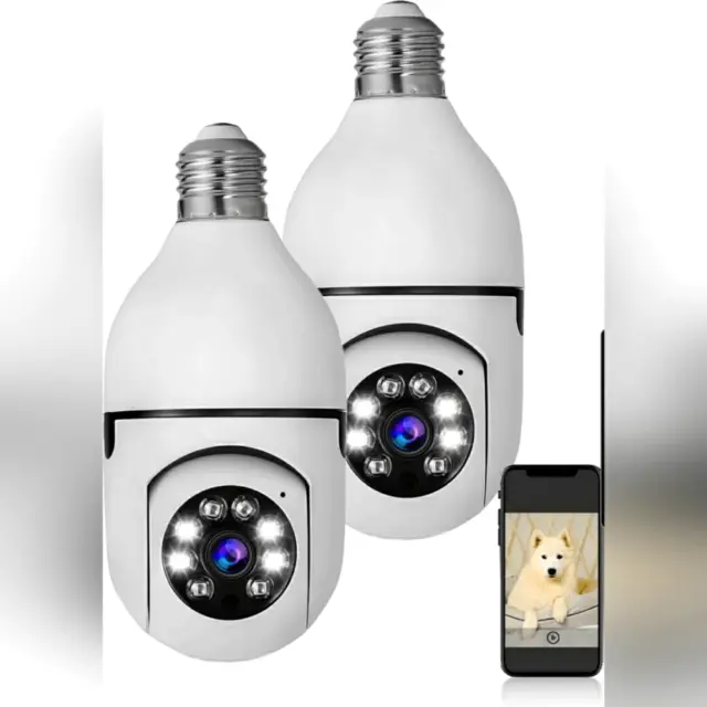 360 Panoramic WiFi Security Camera: E27 Light Bulb Surveillance Camera