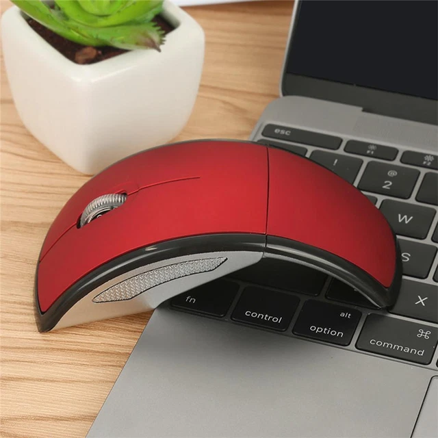 2.4GHZ WIRELESS MOUSE Foldable Folding Optical Mice USB Receiver Lot R9 ...