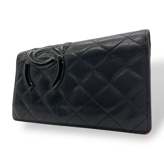 CHANEL leather COCO Mark Cambon belt black 75/30