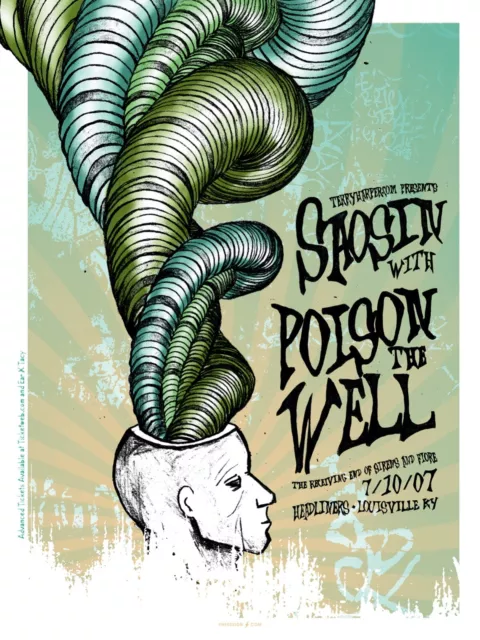 Saosin and Poison The Well July 2007 Limited Edition Gig Poster