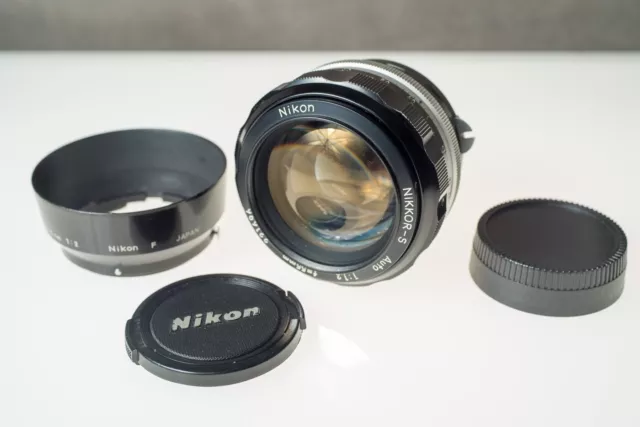Nikon Nikkor-S Auto 55Mm F1.2 With Nikon Hood - Nikon F Fit - Pre Ai