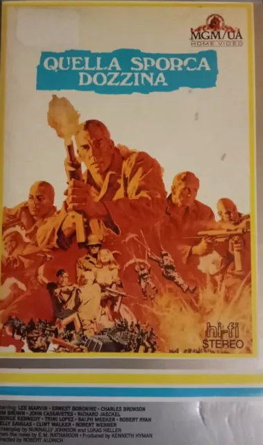 Vhs Rara The Dirty Dozen Quella Sporca Dozzina James Coburn I Ed. Italy Mgm