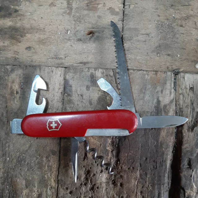 Coltello VICTORINOX Camper SERIE ECONOMY anni 70 - Pubblicitario - Lama Spezzata