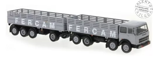 Brekina 58536 camion Fiat 691 Millepiedi "FERCAM" con rimorchio - 1:87