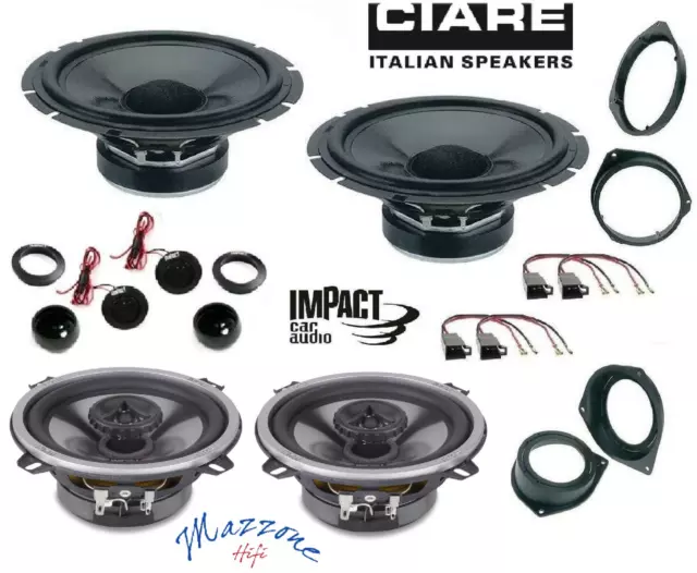 Ciare CW170Z Ef 50X Set 6 Lautsprecher für Alfa Romeo Mito Motorlager / Conn