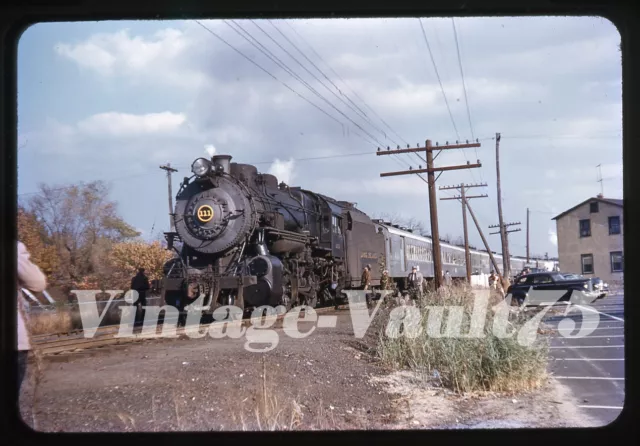 Original Slide Lirr 111 Long Island Railroad Ny Nyc Kodachrome 1950'S