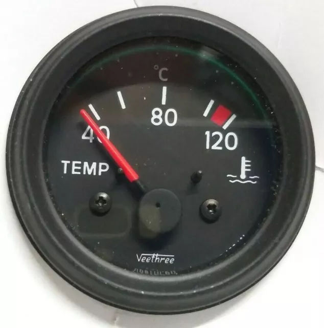 Termometro Acqua 12V Kit Auto D’epoca Fissaggio A Gancio Include Bulbo Sensore