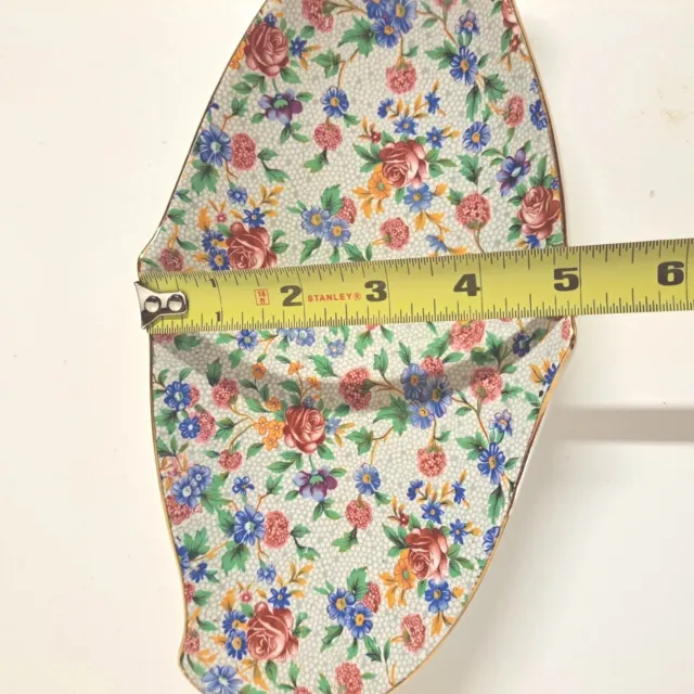 Royal Winton Grimwades England Old Cottage Chintz  Floral Dish Platter 10" x 5" 5