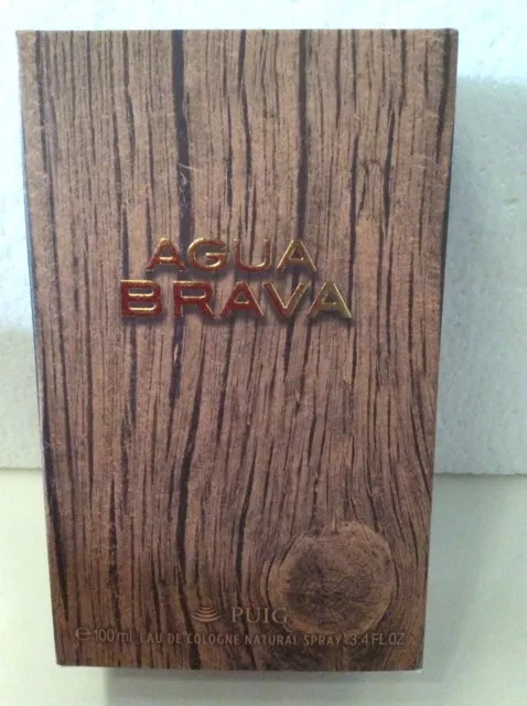 Agua Brava Puig Eau Cologne 100 Ml Spray Colonia Perfume Toilette New