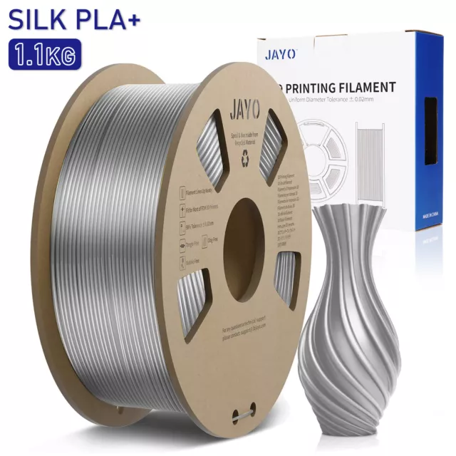 JAYO 5KG PLA Meta Blanc 1,75mm Filament d'imprimante 3D Bobine 1KG Pas de  nœuds