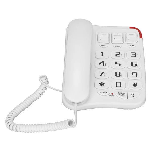 Big Button Phone For Seniors Corded Landline Telephone Amplified Ringer With