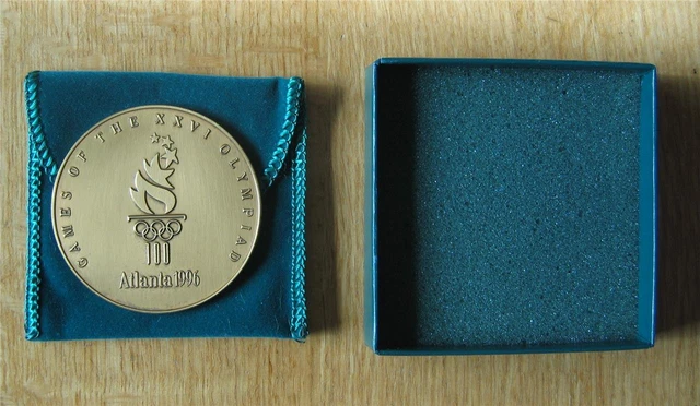 Official Olympic Participation Medal Atlanta 1996 in original box Official Olympic Participation Medal Atlanta 1996 in original box