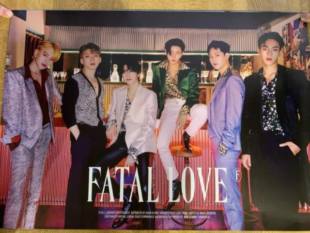 Free postage Fatal Love Monsta X Poster Set Brand New! (Full Set of 4)