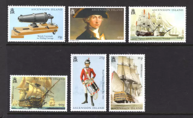 M22824 Ascension 2005 SG914/919 QEII: Trafalgar. UMM, Cat £11