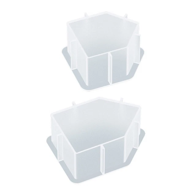 2 Pcs Kristallharz Kerze Aus Harz Silikon Form Kerzenformen Kristall-Epoxy