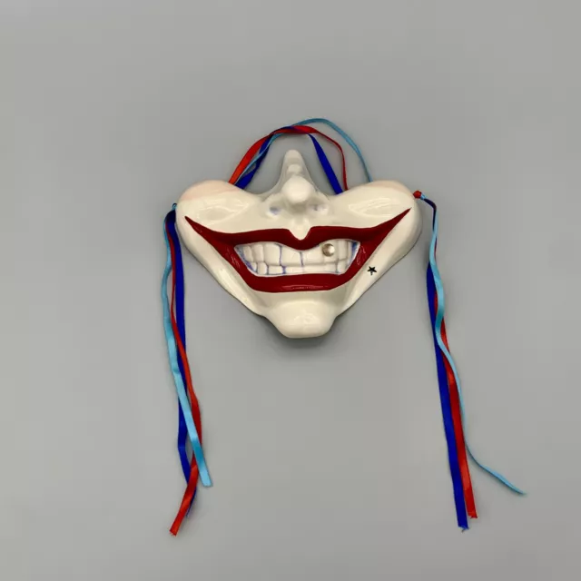 De Colección Años 70 Joker's Smile Sonrisa Elenco de Miles Máscara Cerámica Pintada a Mano Joyas