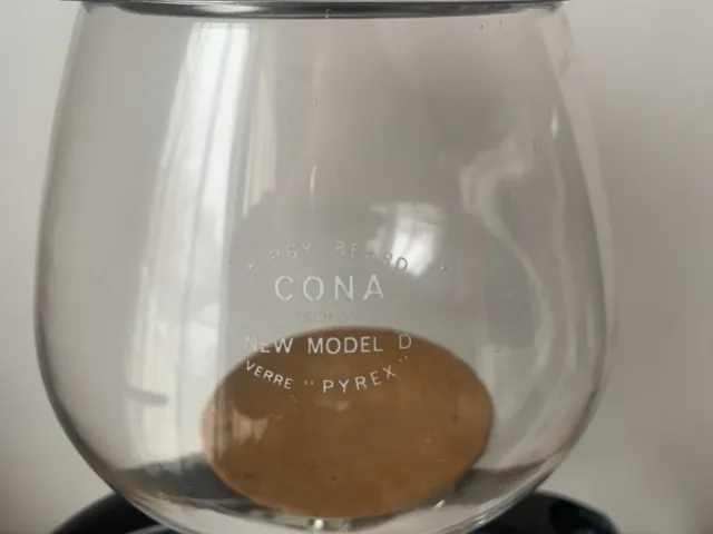 ancienne cafetière Cona New Model D, design vintage 1950, verre pyrex 3