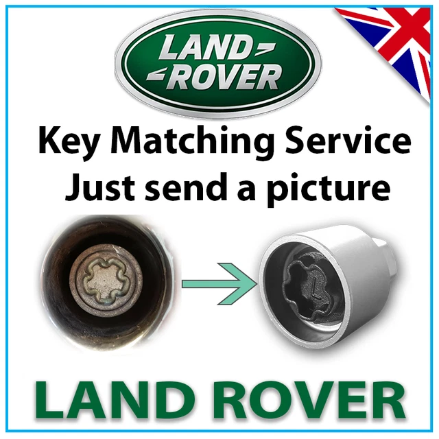 LAND ROVER SECURITY Master Locking Lock Wheel Nut Key Bolt UK Matching