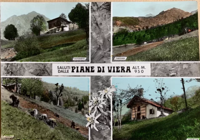 Cartolina Coggiola Piane di Viera Biella viaggiata