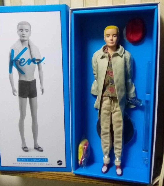 BARBIE 60TH ANNIVERSARY KEN Silkstone DOLL W/VINTAGE & REPRO FASHIONS