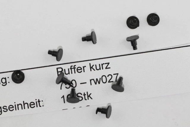 Ersatz-Puffer Paar Flach/gewölbt Z.B. Für MINITRIX DR Diesellok BR 132 N Neu