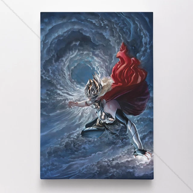Mighty Thor Poster Canvas  Alex Ross Avengers Vol 7 #9 Marvel Comic Art Print