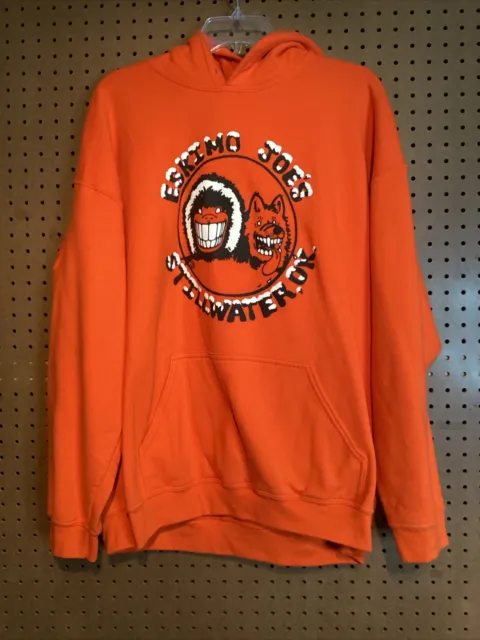 Eskimo Joe's Men’s Sz XL Orange Heavy Blend Soft Hoodie Stillwater OK OSU #24