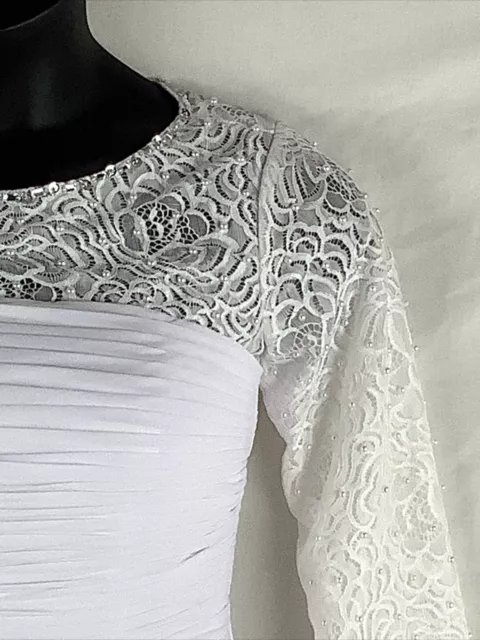 NEW LANTING WHITE destination Bridal Wedding formal Dress Size 6 NWT ...