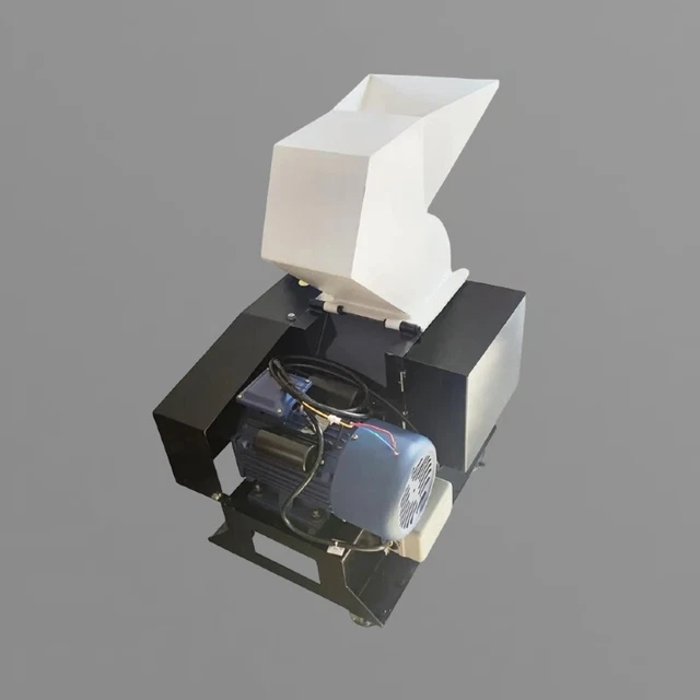 220V White Plastic Shredder Granulator Plastic within 10mm Crusher 95*95mm