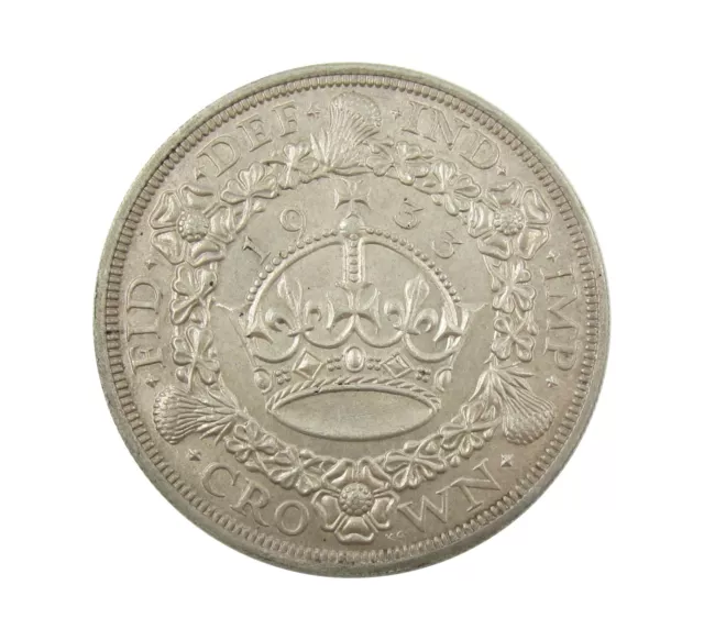 George V 1933 Silver Wreath Crown - Ef