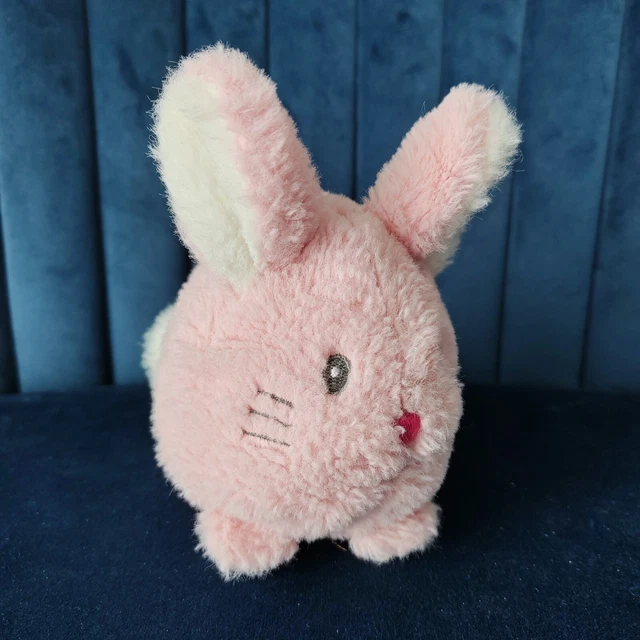 JOHN LEWIS PINK Bunny Rabbit Plush Soft Toy Comforter Bobtail £4.99 PicClick UK