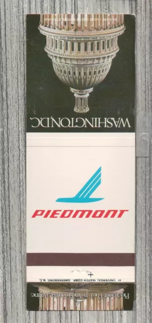 Matchbook Cover-Piedmont The Up and Coming Airlines-9795