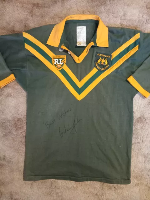 ARL NRL Andrew Johns signed Kangaroos jersey.