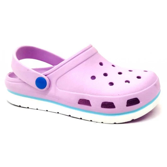 DEMA GUMMY CIABATTE Gomma Clogs Sabot Donna Bonita LILLA EUR