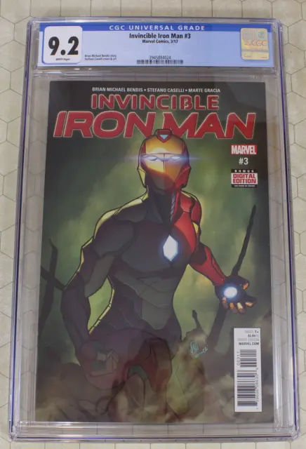 INVINCIBLE IRON MAN #3 CGC 9.2 (2017) 1st Riri Williams Ironheart Armor! (Marvel