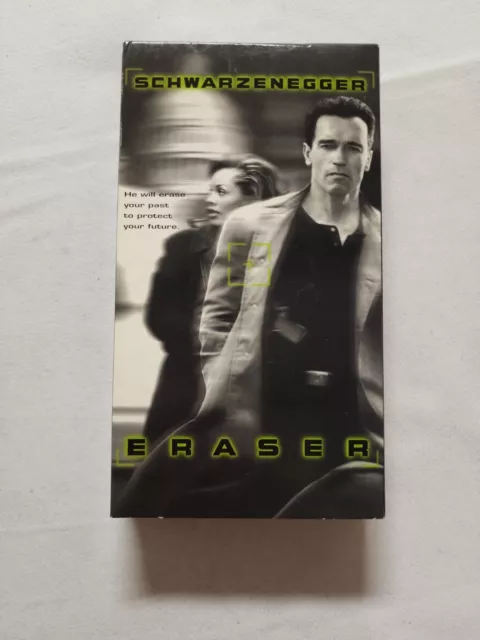 ERASER Schwarzenegger VHS Tape, COMPLETE/TESTED SEE PHOTOS (VHS43)