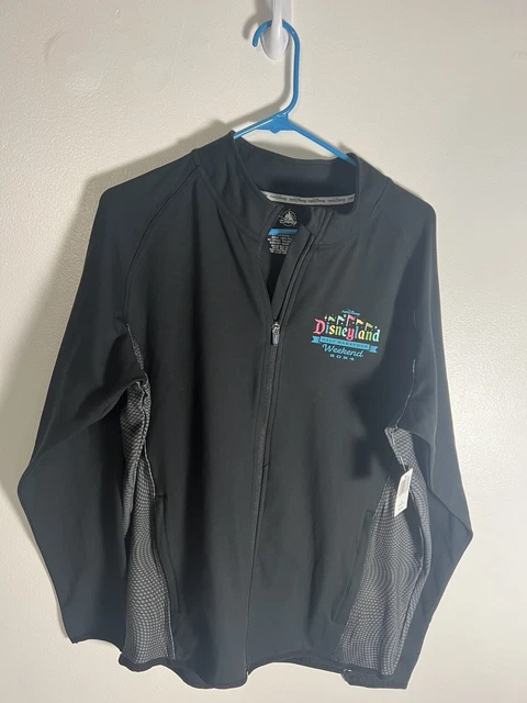 RUNDISNEY DISNEYLAND HALF Marathon Weekend Black Zip Up Jacket MED 2024